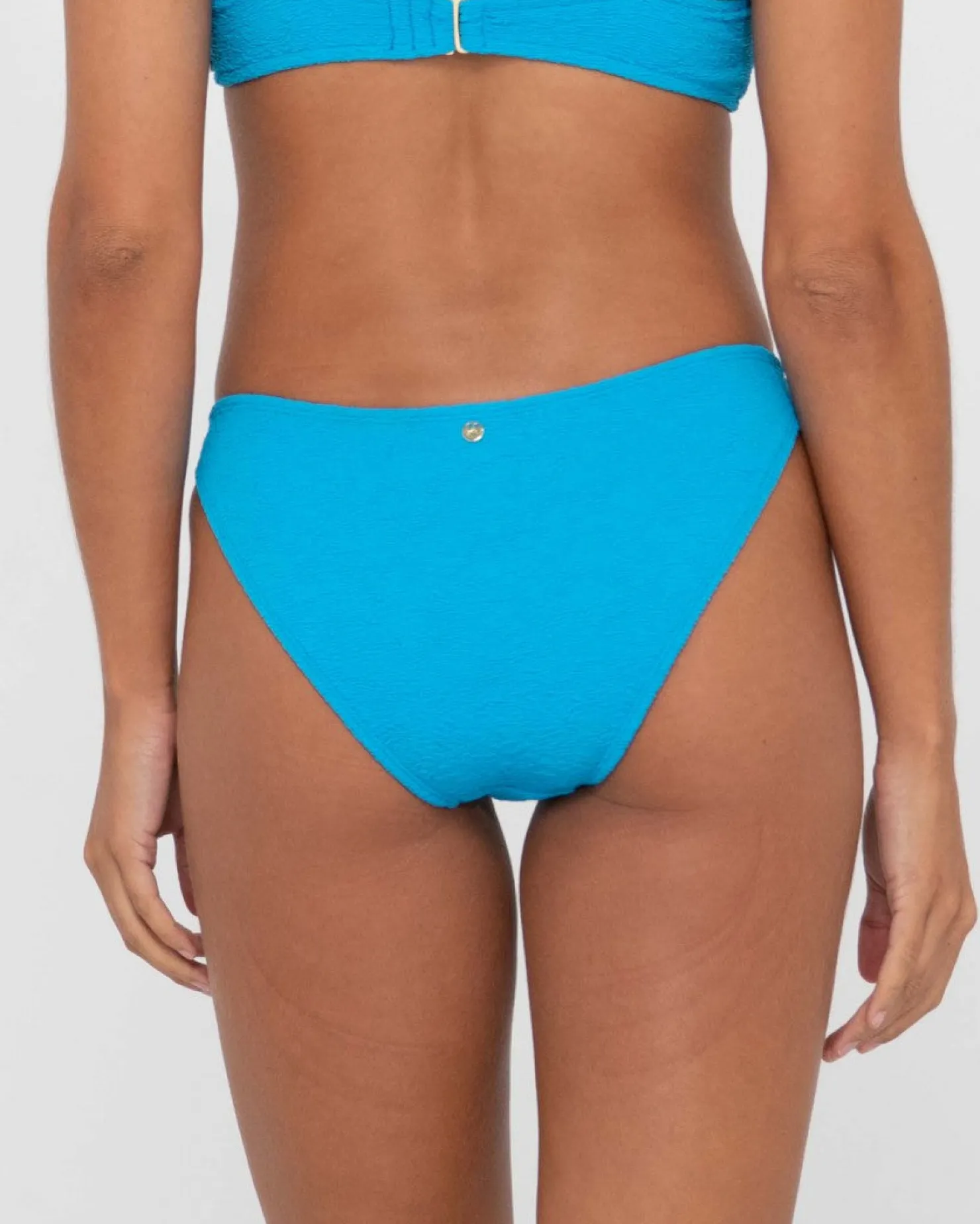 Womens Rusty Sandalwood Textured Classic Bikini Bottom