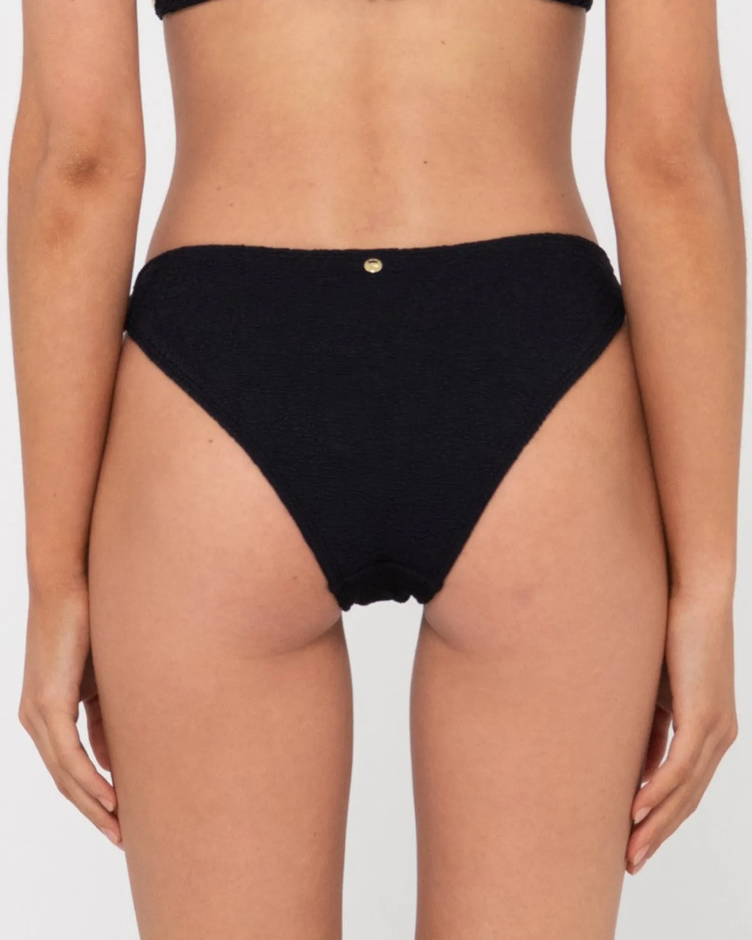 Womens Rusty Sandalwood Textured Classic Bikini Pant Bottom