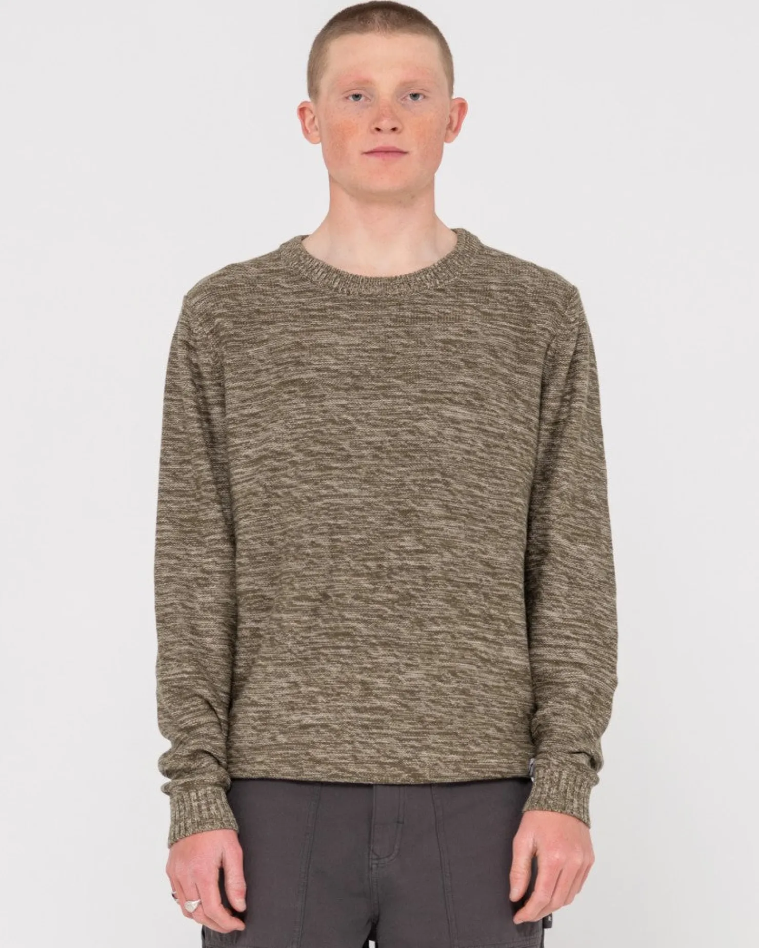 Mens Rusty Skyliner Crew Neck Knit