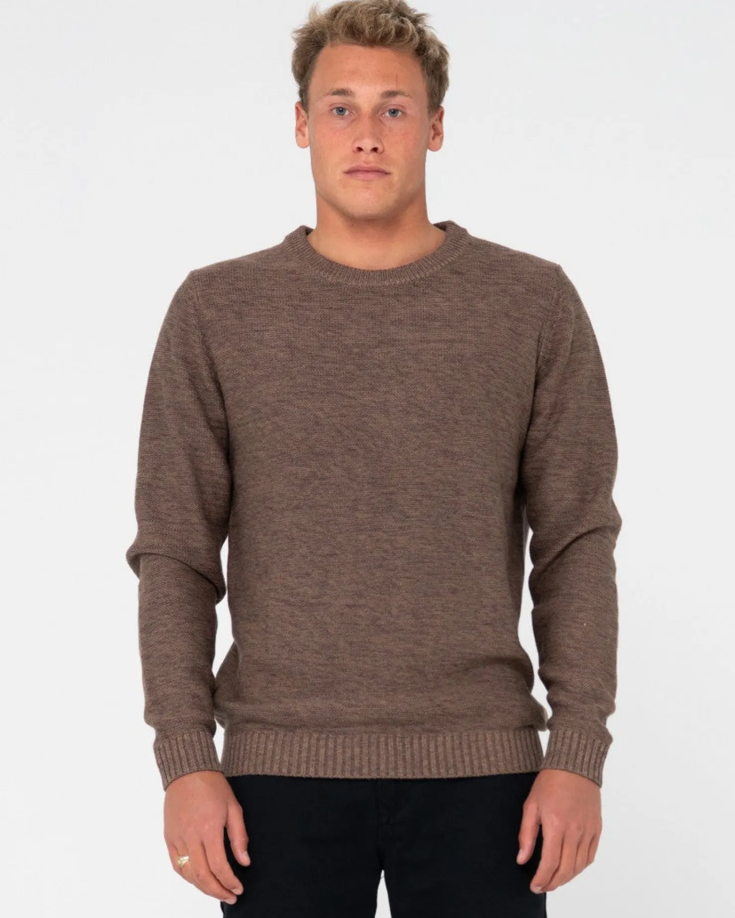 Mens Rusty Skyliner Crew Neck Knit