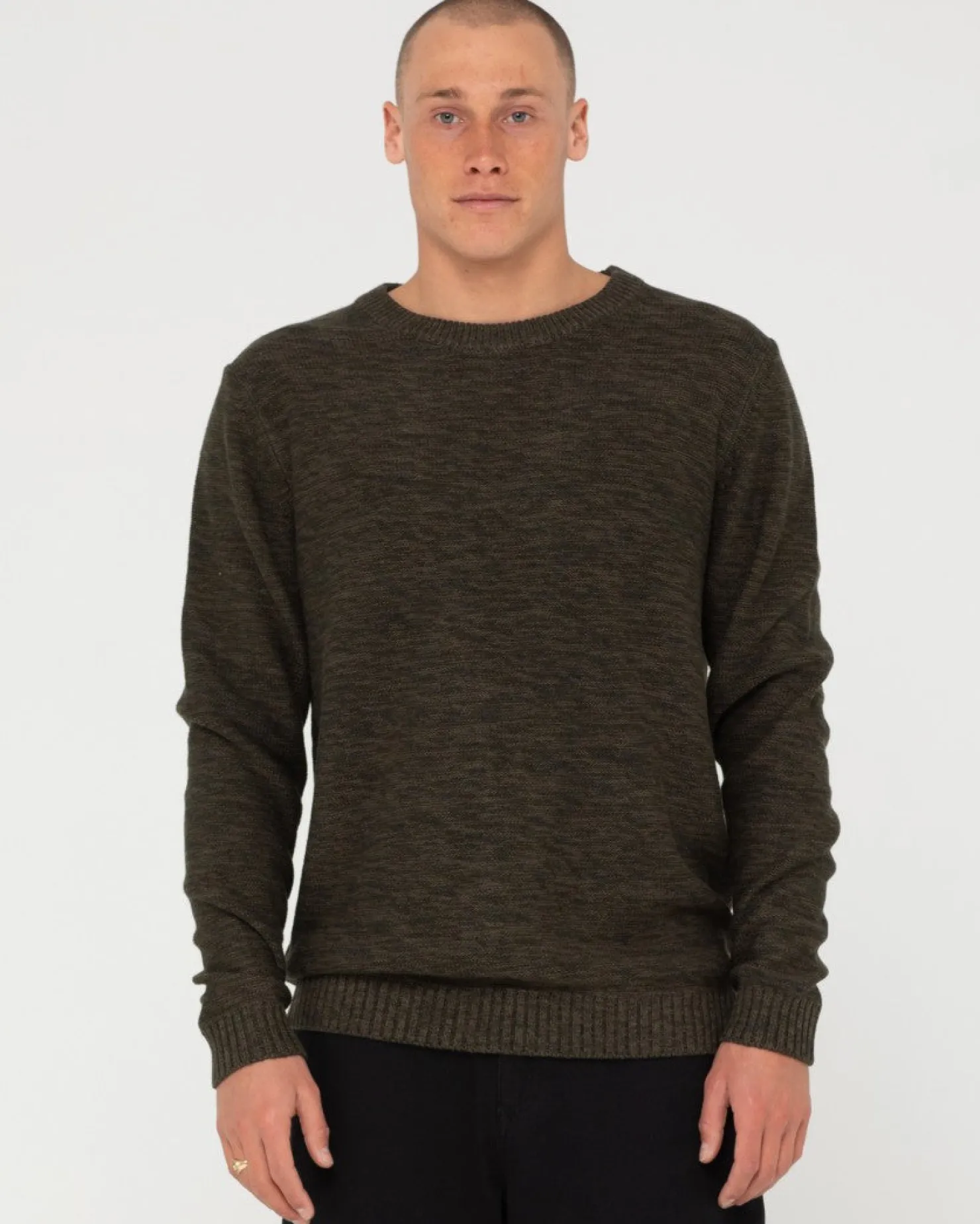 Mens Rusty Skyliner Crew Neck Knit