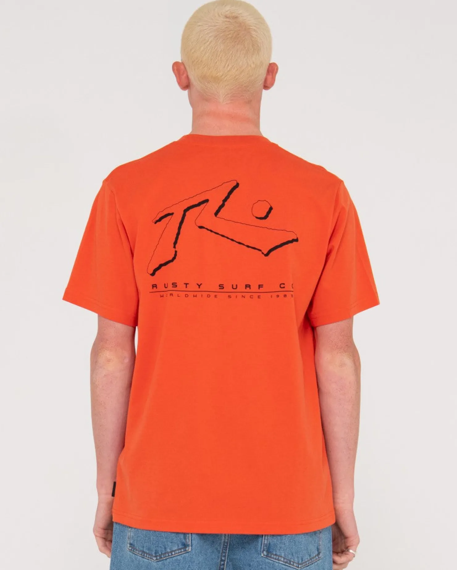 Mens Rusty Sleds And Meds Short Sleeve Graphic Tee