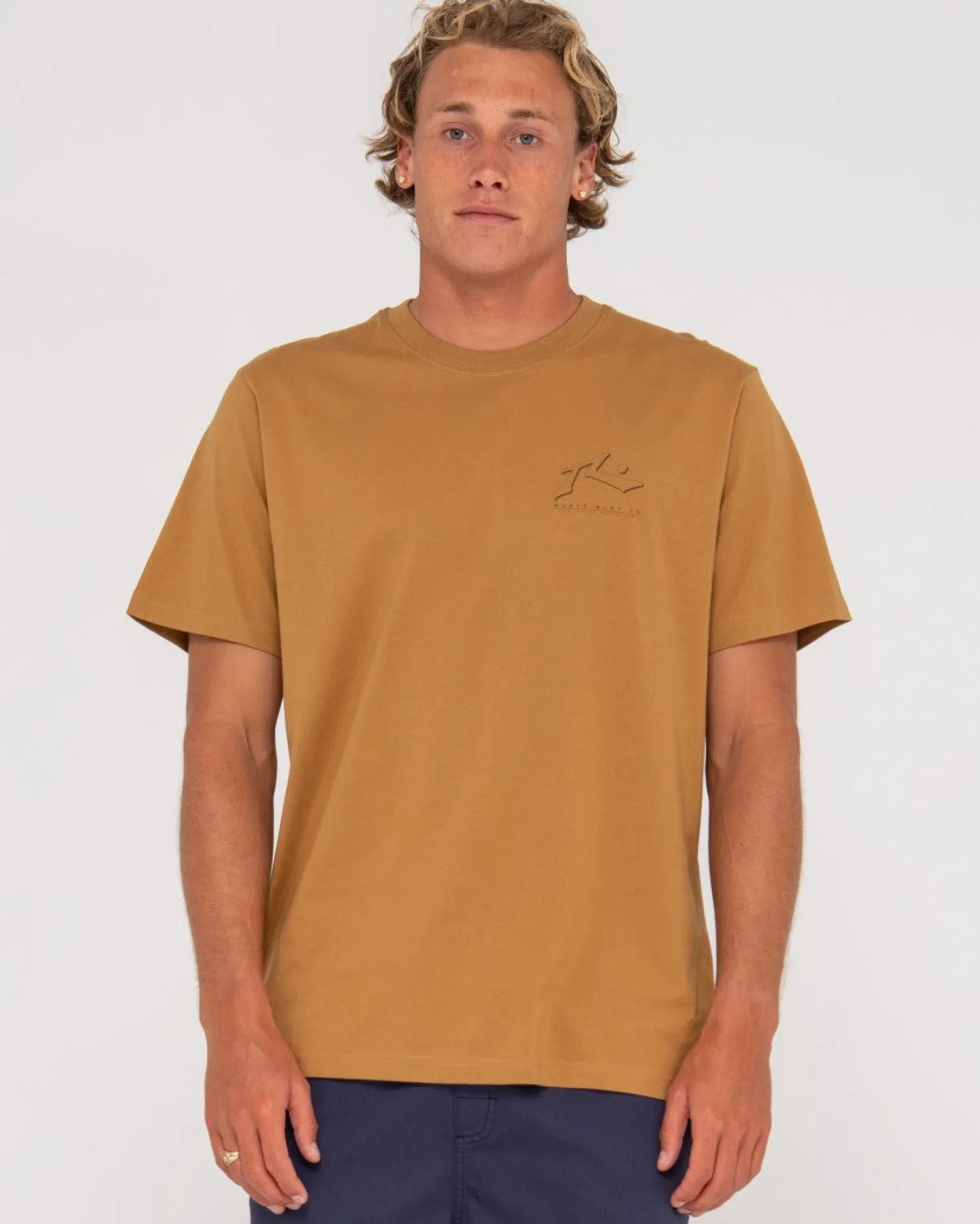 Mens Rusty Sleds And Meds Short Sleeve Graphic Tee