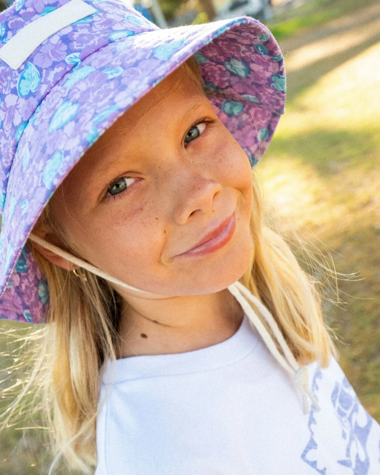 Kids Rusty Soleil Patterned Bucket Hat Girls