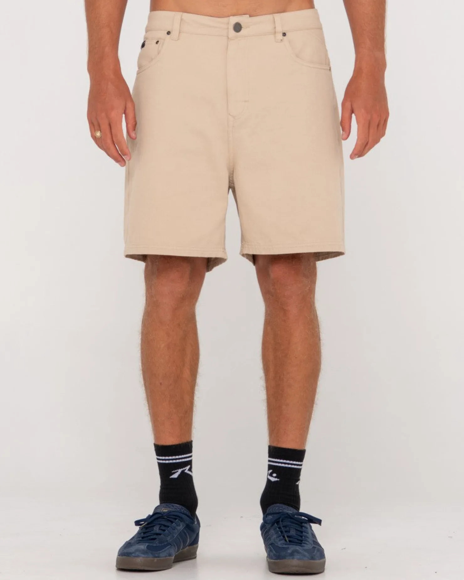 Mens Rusty The Bruce Vintage Wash 5 Pocket Short