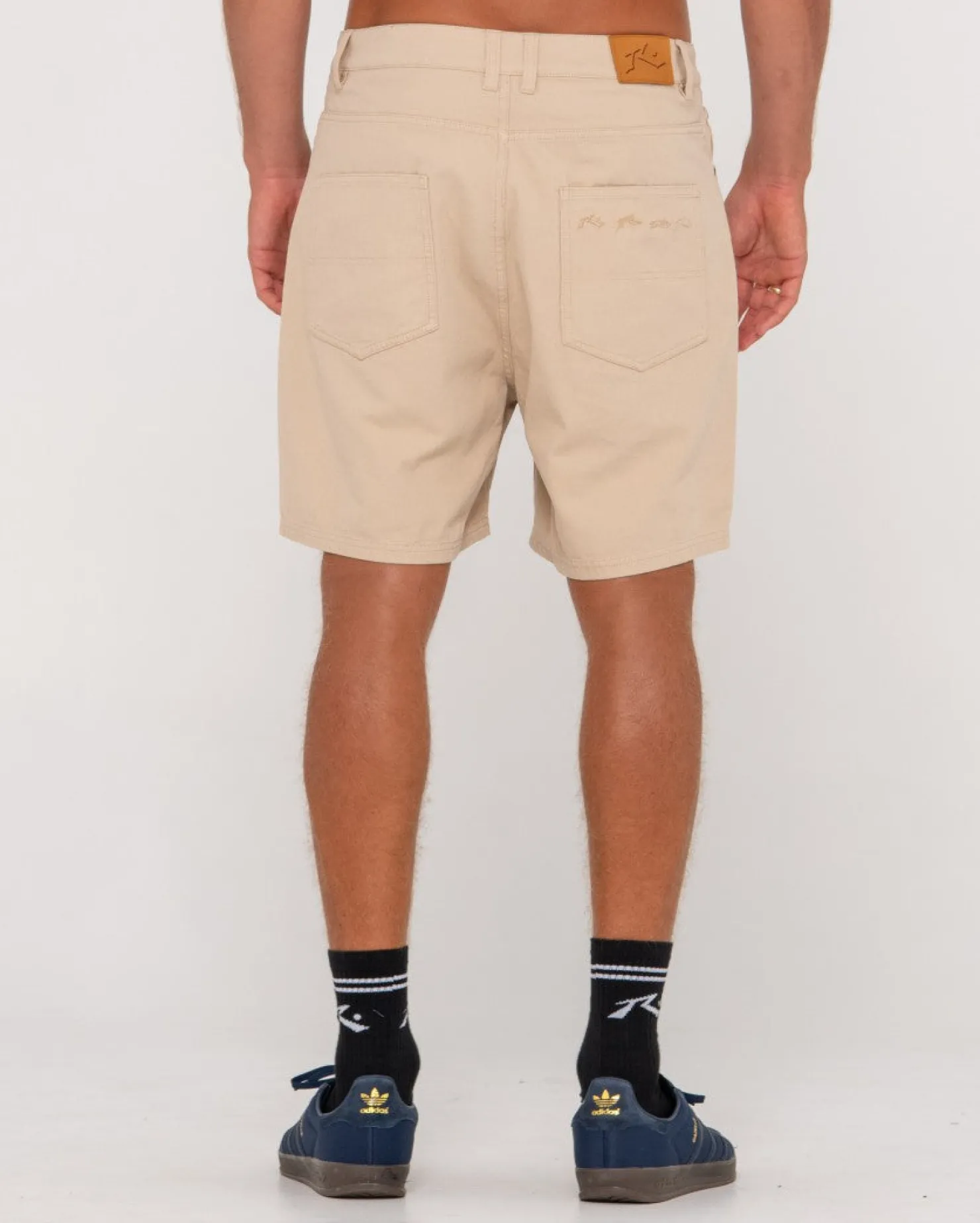 Mens Rusty The Bruce Vintage Wash 5 Pocket Short