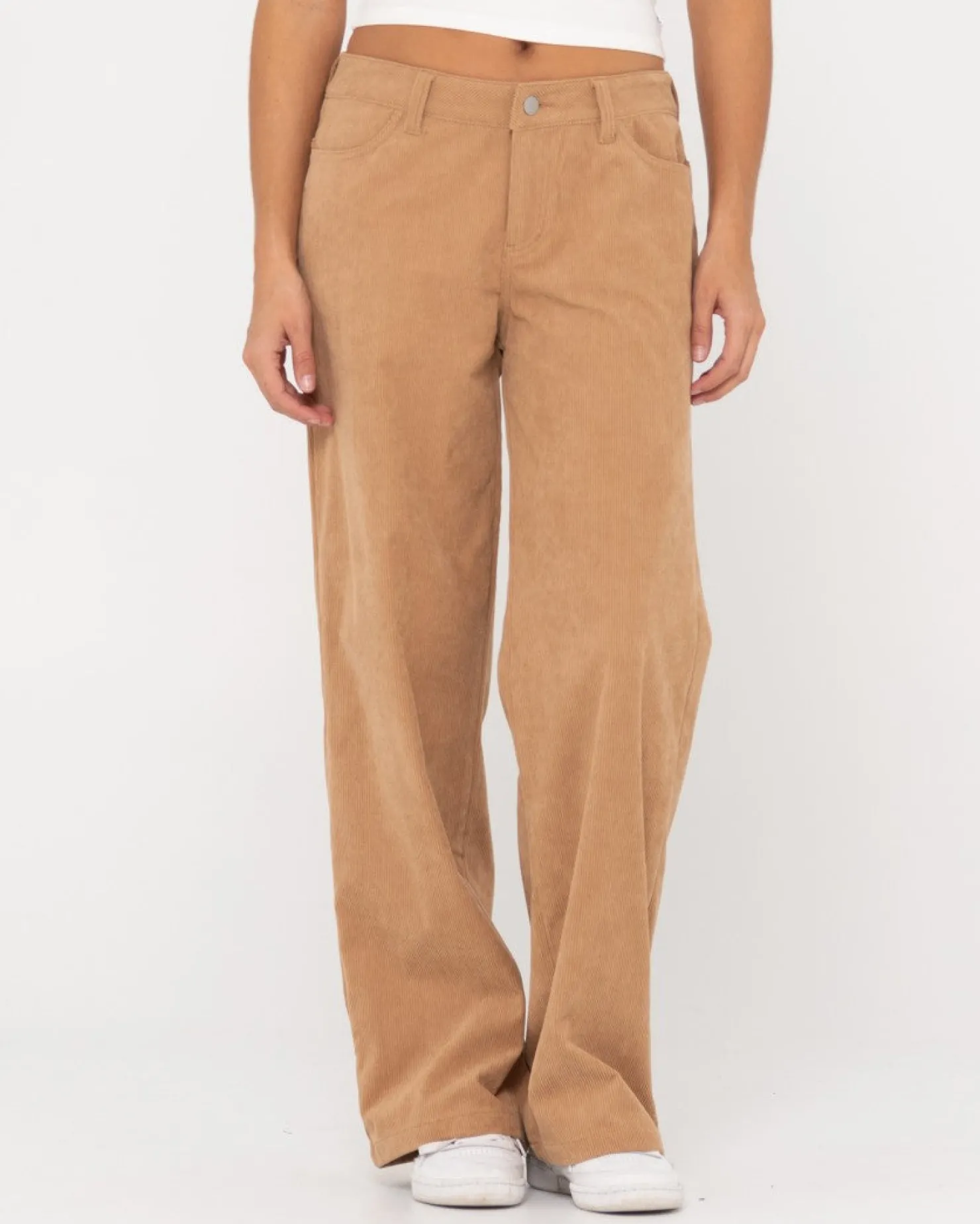 Womens Rusty The Secret Low Rise Wide Leg Cord Pant