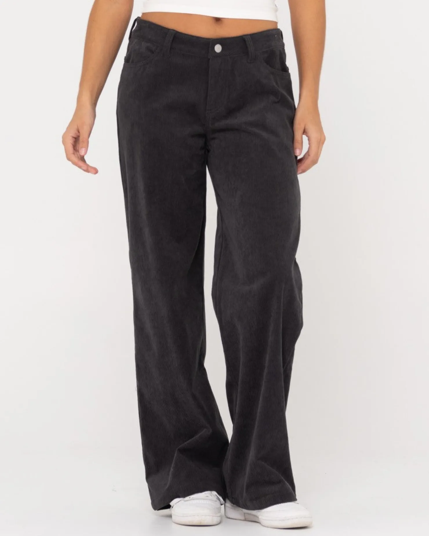 Womens Rusty The Secret Low Rise Wide Leg Cord Pant