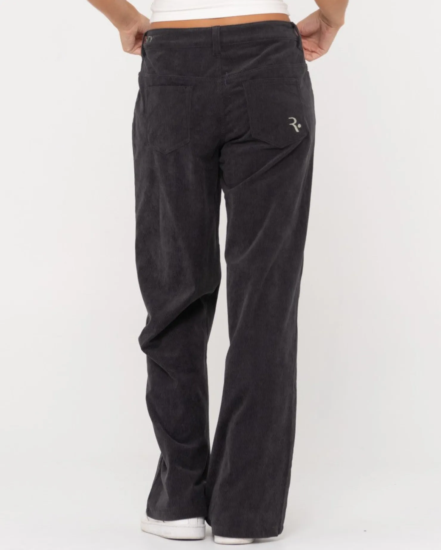 Womens Rusty The Secret Low Rise Wide Leg Cord Pant