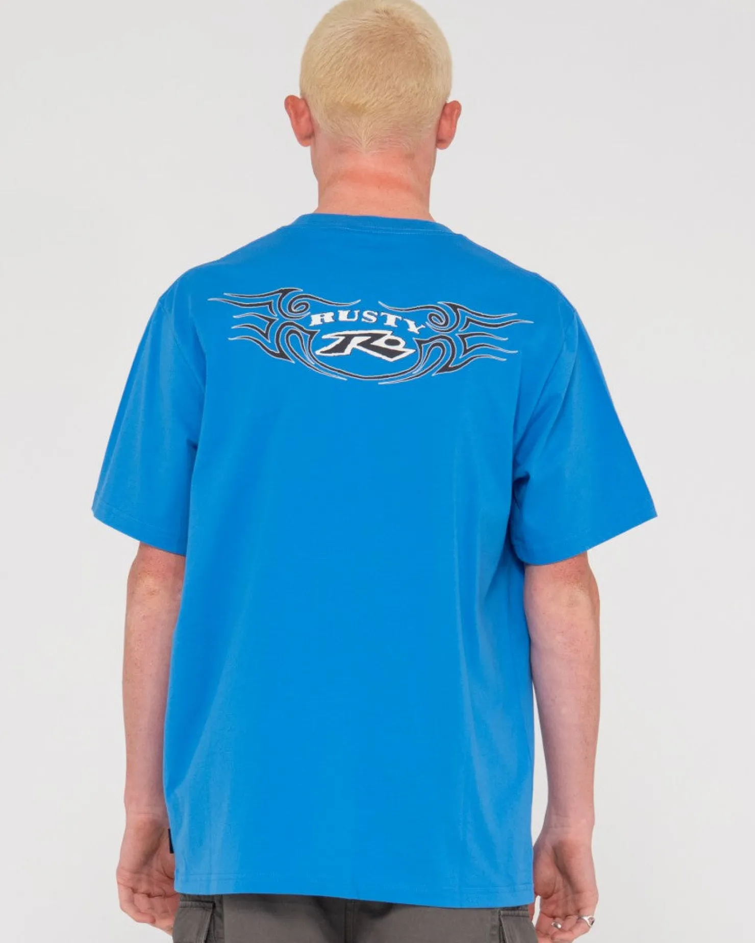 Mens Rusty Tribal Burn Short Sleeve Graphic Tee