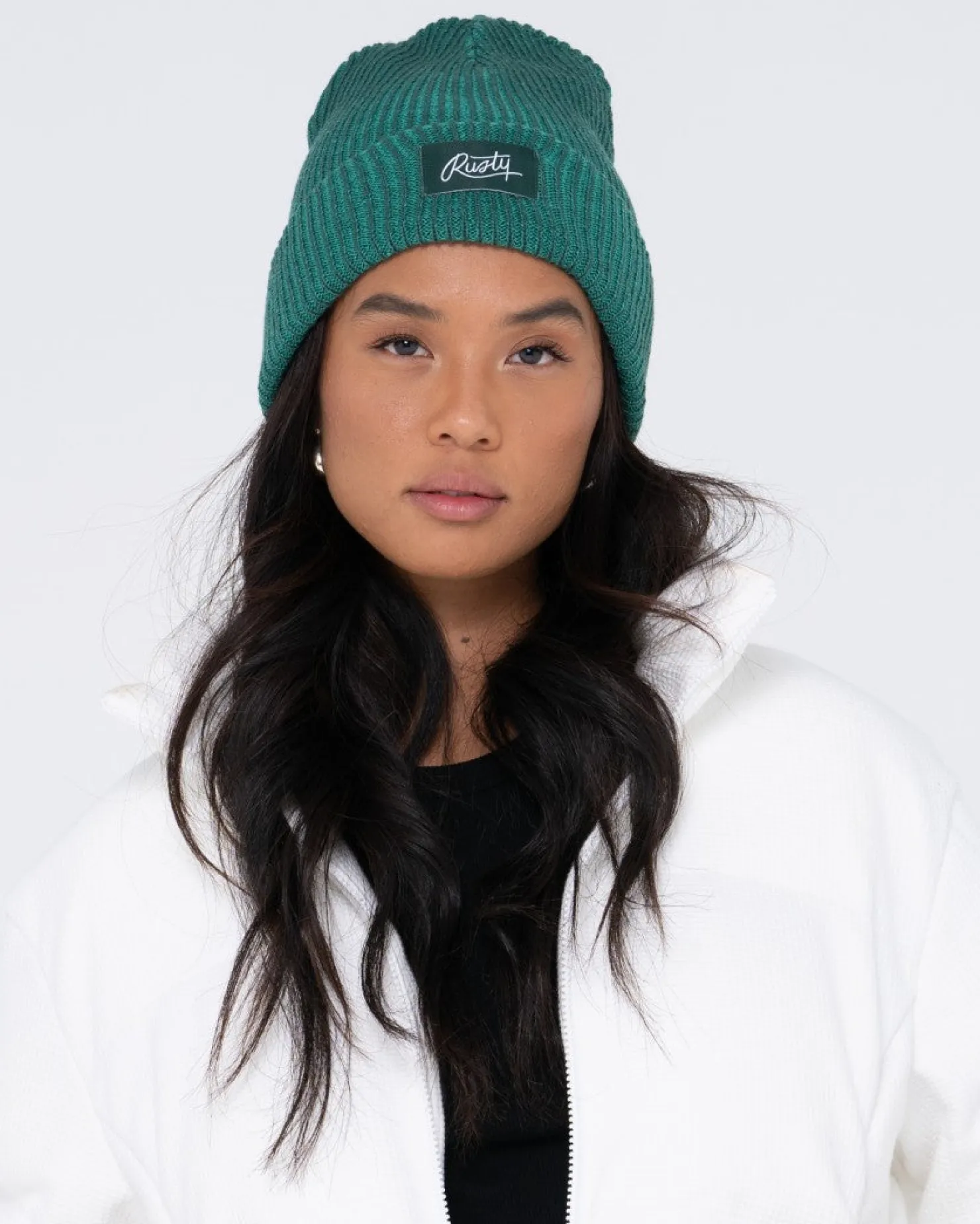 Womens Rusty Tunnel Reversible Beanie