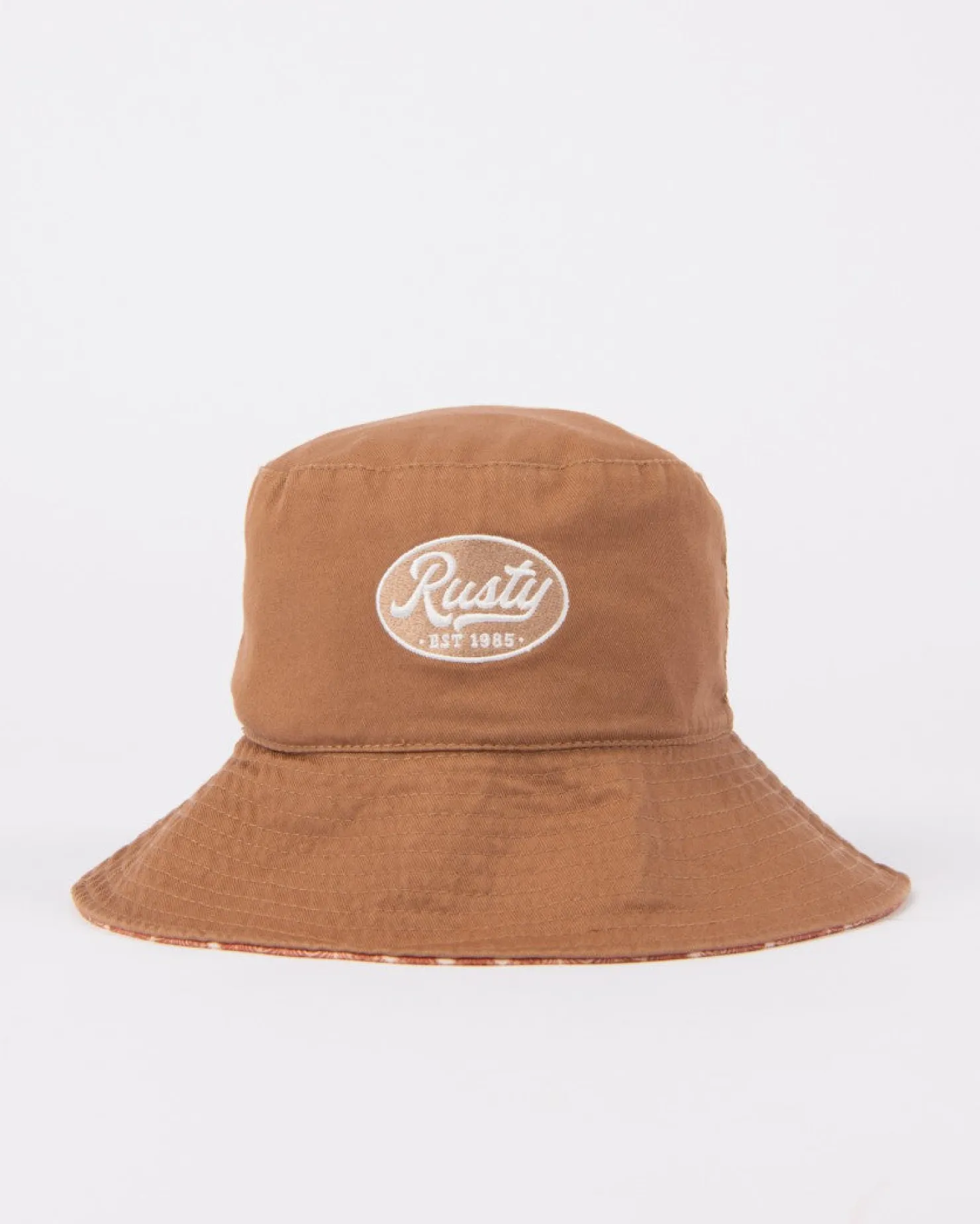 Womens Rusty Vacay Time Reversible Printed Bucket Hat